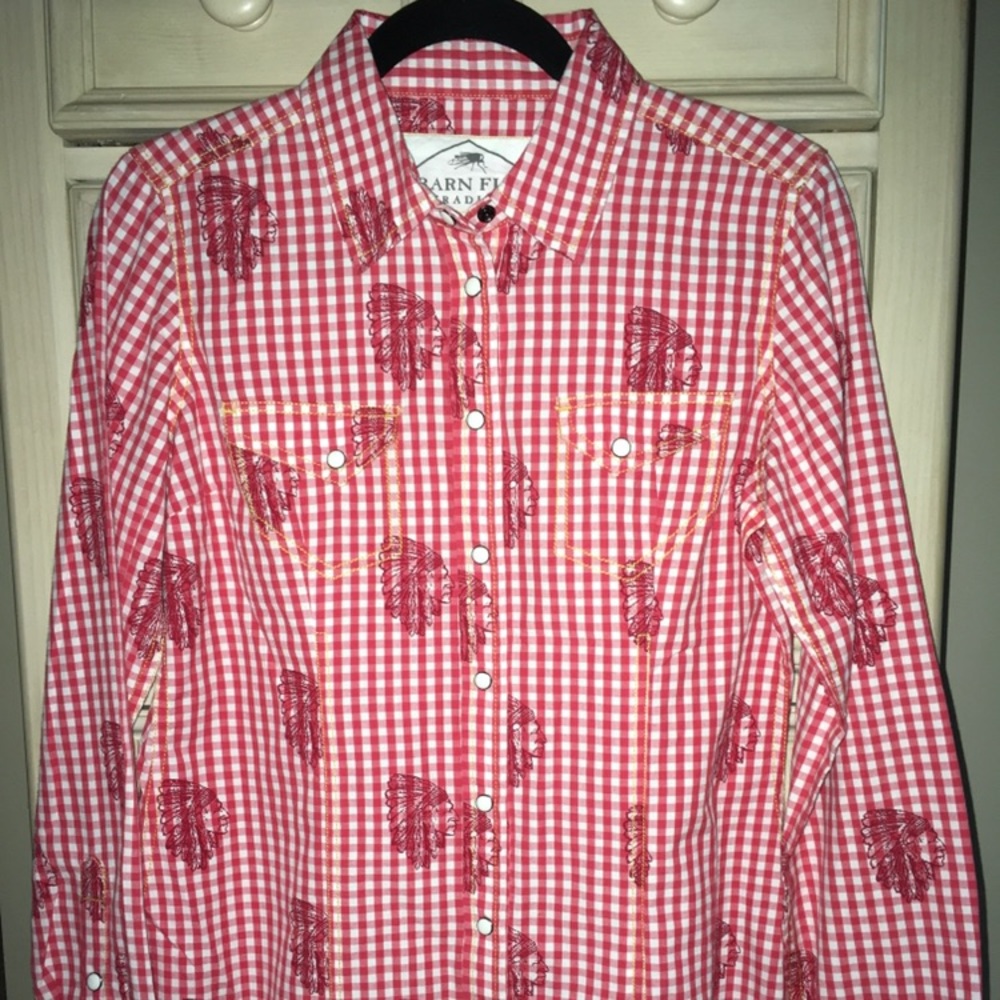 Plaid brand new Barnfly collared shirt